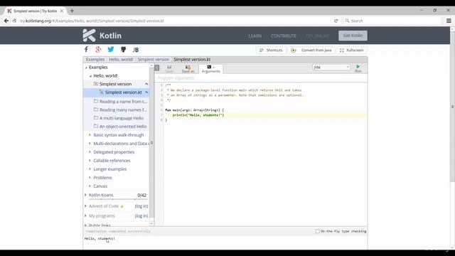 Kotlin for Beginners: Learn Programming With Kotlin : Try It Out In 30 Seconds!