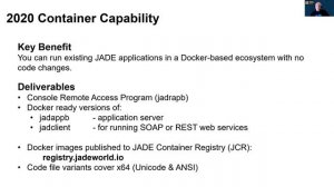 JADE TOI 2020 presentation by Hugh McColl - Containerisation