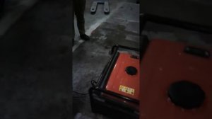 Испытание бензинового генератора Alko 2500 (2,2 кВт) под нагрузкой 3 кВт