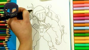 How to draw VENOM CHRISTMAS / Как нарисовать Венома?