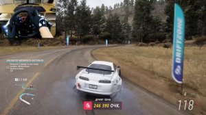 1 000 000 на дрифт-трассе в Forza Horizon 5 на руле Logitech g29