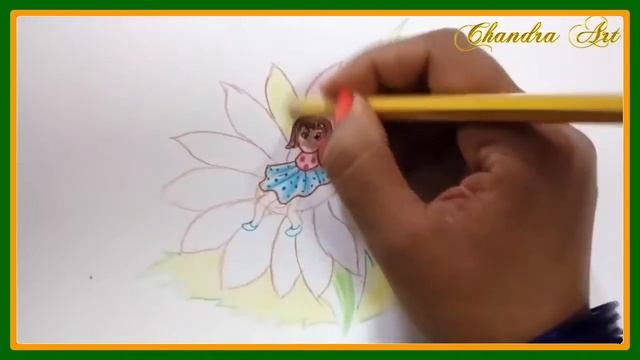 Drawing Thumbelina With Colored Pencils смотреть онлайн