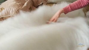 Изготовление подушки Овечья шерсть Элит
