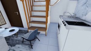 tiny house 3x6m(18sqm) 2 bedrooms