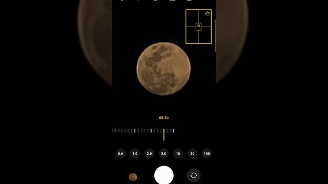 0.6x to 100x | Full Moon Zoom Test - Samsung Galaxy S23 Ultra |  #samsungs23ultra #galaxys23 #shorts