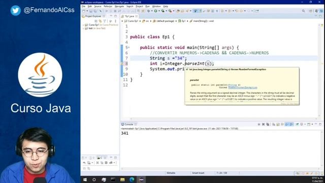 Programación en Java | Curso | Convertir Texto a Números y Viceversa #16 смотреть онлайн