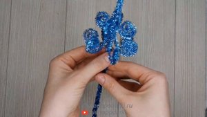 ? ЁЛКА ИЗ СИНЕЛЬНОЙ ПРОВОЛОКИ ? Поделки ? Новый Год ?Christmas