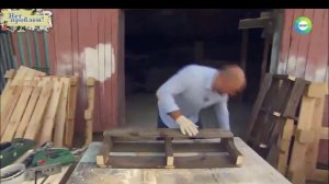 Полка из паллет, как сделать полку из паллет.