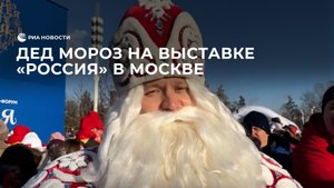 Дед Мороз на выставке "Россия" в Москве