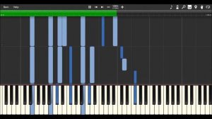 Harry Potter 1 Video Game - Happy Hogwarts (Synthesia Piano)