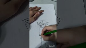 как нарисовать улучшенного ТВ мена титана