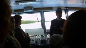 Экскурсия в рубку управления теплохода Валериан Куйбышев. Мандроги. Май 2013г.