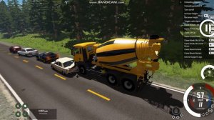 у грузовика отказали тормоза в BeamNG drive