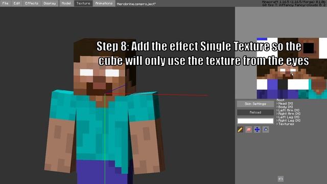 Make Glowing Eyes in 15 Steps | Customizable Player Models Tutorial