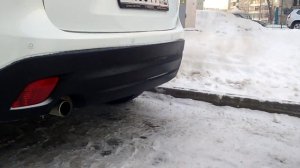 Запуск ДВС МАЗДА СХ5 в мороз.