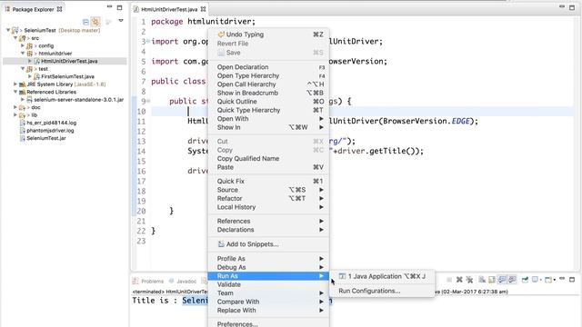Selenium Beginner Tutorial 13 - How to use HtmlUnit Driver смотреть онлайн