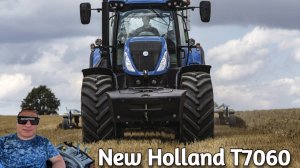 Трактор New Holland T7060 - краткий обзор с кабины