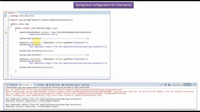 Understanding Spring Bean Configuration for Inheritance | Spring Tutorial смотреть онлайн