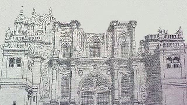 Dibujando la Catedral de Santiago de Compostela смотреть онлайн