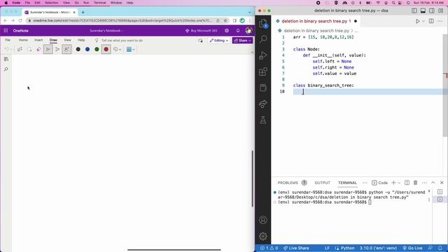 Deletion in Binary Search Tree | DSA in Tamil | DSA with Python смотреть онлайн