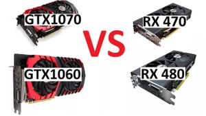 Сравним видеокарты rx470, rx480, gtx1060 и gtx1070