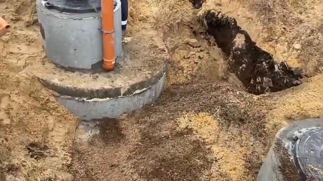 Септик 9,6 куба переливной для дачи из бетонных колец смотреть онлайн