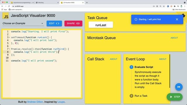 Asynchronous programming and the Event Loop | JavaScript introduction for beginners [2021] #26