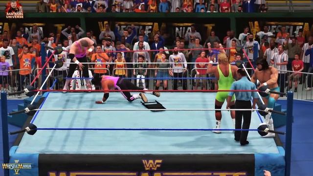 "Genius" Lanny Poffo & Mr. Perfect VS. Hart Foundation ⭐PREMIERE⭐ Gameplay † LANNY POFFO † TRIBUTE смотреть онлайн