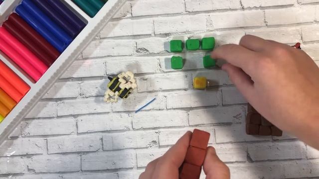 ЛЕПИМ ДЕРЕВО С УЛЬЕМ ИЗ ИГРЫ МАЙКРАФТ ВИДЕО ЛЕПКА