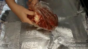 Мясо в фольге.