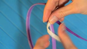 "Как оплести ободок  лентами?". Канзаши для начинающих.Урок № 8.