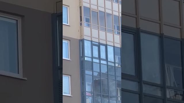 Замена холодного фасадного остекления на тёплое в ЖК "Чистое небо" от компании "Окно в Петербург"