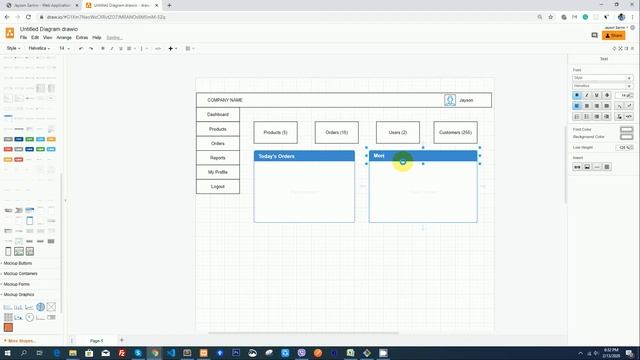 Creating Wire frame Application Using Draw.io