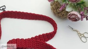 Subtitles МК Вязаный ремешок для сумки