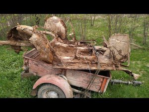 подъем подорванного автомобиля БМВ 309 времен ВОВ