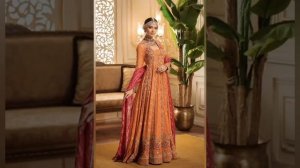 Trendy Orange Colour Dresses | Orange Colour Dress Combination | Orange Colour Wedding Dress