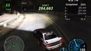 Need For Speed Underground 2 Drift Hillside Manor my record