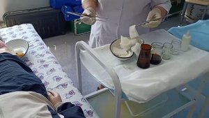 Обработка чистой и загрезненной раны