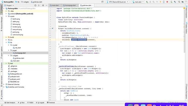 Flutter Grid List View | Flutter Tutorial | Dart