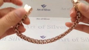 Серебряный позолоченный мужской  браслет Кардинал ( Рамзес).