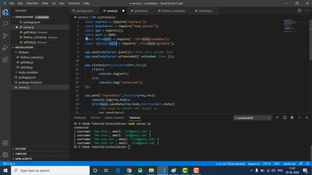 How to fetch data from firebase using Node Js смотреть онлайн