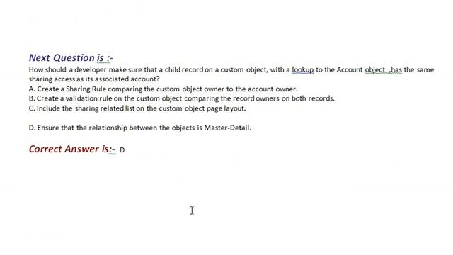 Part#5: (CRT-450) Salesforce Certified Platform Developer I (PD1):  Questions and Answers