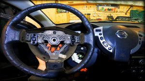 Как снять/разобрать руль Nissan Qashqai 2006-2010год