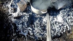 Получение дегтя из березовой коры.