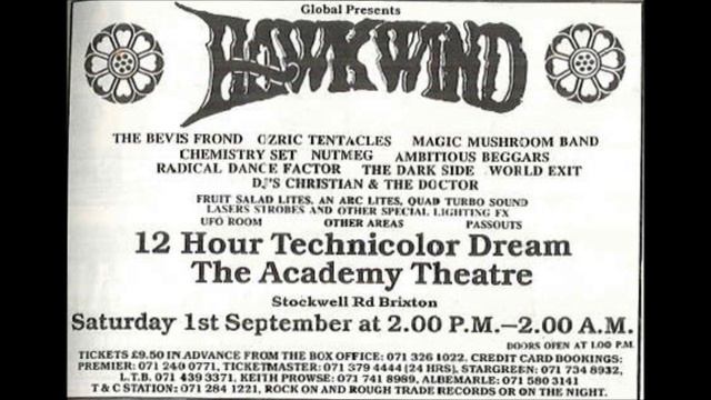 Hawkwind - 1st September, 1990, Brixton Academy
