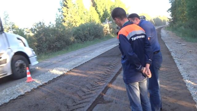 Ремонт дороги Воткинск-Кельчино по технологии "ДорЦем" смотреть онлайн