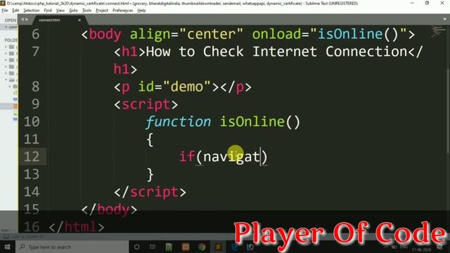 How to Check Internet Connection || How to Detect Internet Connection || Java Script смотреть онлайн