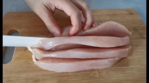 СУПЕРБЕЛКОВЫЙ РЕЦЕПТ! Рецепт из куриного филе и творога.  Быстрый белковый ужин из филе на сковороде