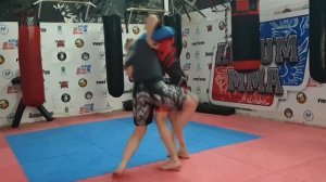 3. Борьба в стойке под ММА атаки трёх "этажей", обучение ММА