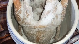 Готовлю вяленного гуся к Новогоднему столу.